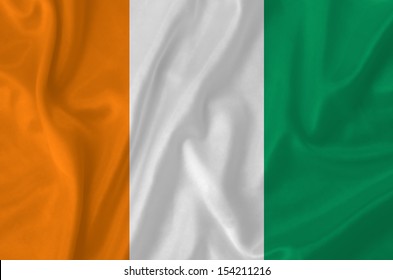 Ivory Coast Waving Flag