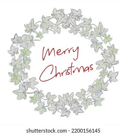 Ivy Christmas Wreath Card Design