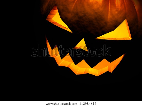 Jack O Lantern Halloween Pumpkin On Stock Illustration 113984614