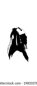 Jack Sparrow Black And White Illustration Image