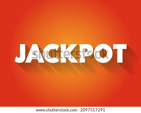 Jackpot text quote, concept background