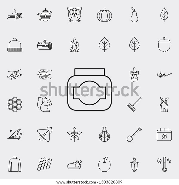 jam
icon. autumn icons universal set for web and
mobile