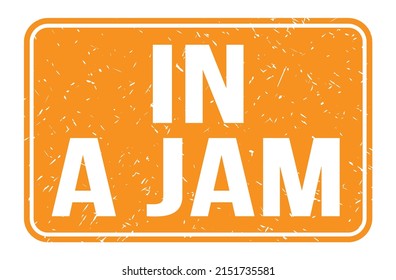 Jam Words Written On Orange Rectangle Stock Illustration 2151735581 ...