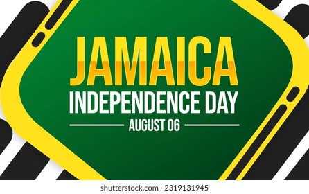 Jamaica Independence Day wallpaper with colorful designs and shapes. Independence Day of Jamaica, background - Powered by Shutterstock