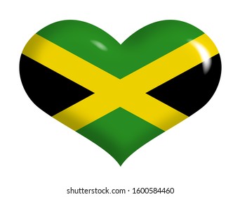 Similar Images, Stock Photos & Vectors of love grunge of Jamaica flag ...