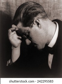 James Joyce (1882-1941), Irish Writer And Author Of ULYSSES (1922) And FINNEGANS WAKE (1939) In 1922 Portrait.