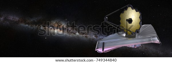 James Webb Space Telescope Milky Way Stock Illustration 749344840