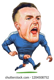 Jamie Richard Vardy Is An English Professional Footballer. Illustration,Caricature,Design,October,18,2018