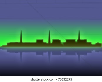 Japan Fukushima Nuclear Disaster Ilustration