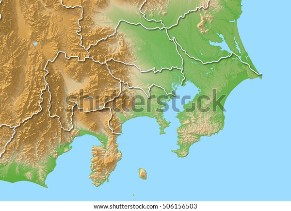 Japan Map Kanto Stock Illustration