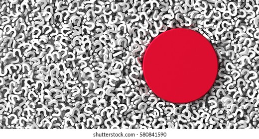 Japan Uncertain Future And Economy, 3d Rendering Background