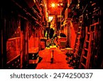 Japanese animate image of an alleyway in Hong Kong at night