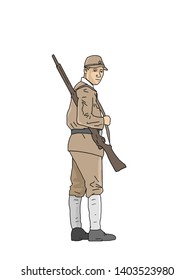 Japanese Army During World War Ii Stock Illustration 1403523980 ...