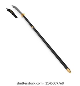 Japanese Samurai Naginata Yari Sword On Stock Illustration 1145309768 ...