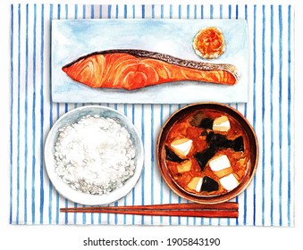 焼き鮭 和食 のイラスト素材 画像 ベクター画像 Shutterstock