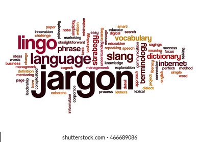 Jargon Word Cloud Concept