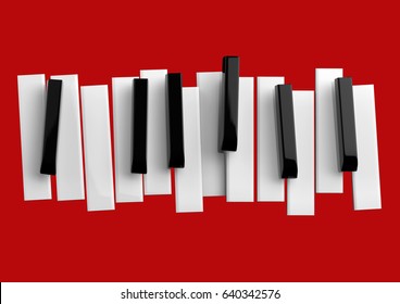 Jazz music festival, poster background template. Music piano keyboard.