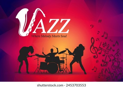 Jazz music poster, wallpaper, International Jazz Day - Powered by Shutterstock