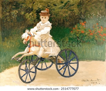 Image, Stock Photo Childhood canvas I Bicycle