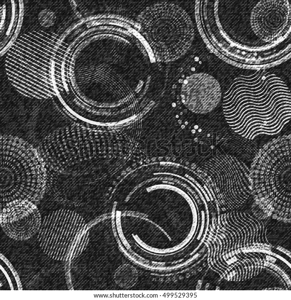 ジーンズの背景に花 デニムのシームレスなパターン グレイジーンズの生地 抽象的なグランジ背景 のイラスト素材