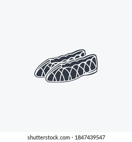 Jellies Shoes Icon Isolated On Clean Background. Jellies Shoes Icon Concept Drawing Icon In Modern Style. Illustration For Your Web Mobile Logo App UI Design.