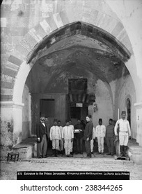 Jerusalem, American Colony, Entrance To Prison, Photograph By Dorothea Lange, 1898-1914.