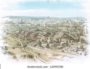 Jerusalem  landscape - view of the Old City
