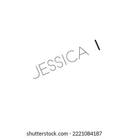 123 Jessica Name Image Images, Stock Photos & Vectors | Shutterstock