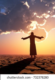 Jesus Desert Images Stock Photos Vectors Shutterstock