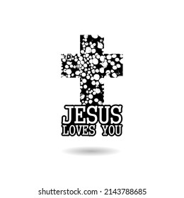 Jesus Loves You Icon Shadow Stock Illustration 2143788685 | Shutterstock