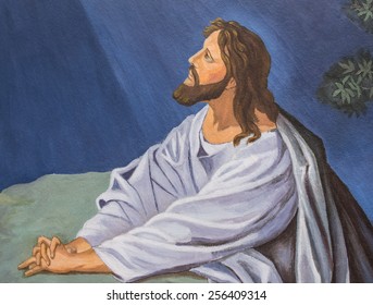 Jesus Prays In  Gethsemane