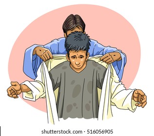 Jesus Puts A Person In A Clean Robe Of Righteousness