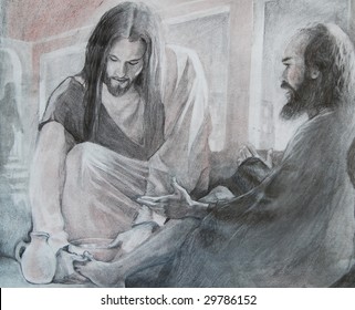 Jesus Washing Peters Feet