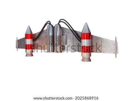 jetpack on white background ( 3D Rendering)