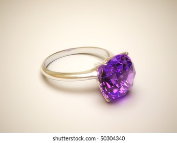 Jewellery purple ring - Powered by Shutterstock