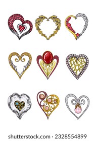 Jewelry design pattern fancy