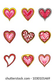 Jewelry Design pattern Heart