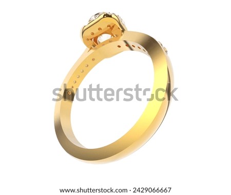 Jewelry isolated on background. 3d rendering - illustration 商業照片 © 