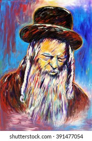 A Jewish Rabbi Head