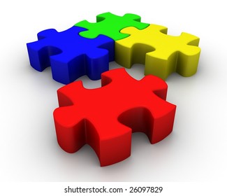 Jigsaw Puzzle Stock Illustration 26097829 | Shutterstock