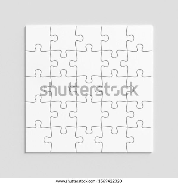 Download Jigsaw Puzzle Mockup 3d Illustration Stock Illustration 1569422320