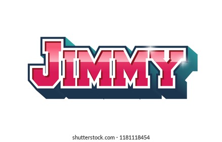 Jimmy Popular Nick Name Arround World Stock Illustration 1181118454 ...