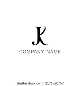 Jk Letter Logo Design Modern Logo Stock Illustration 2171720757 ...