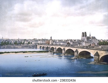 Joan Of Arc, General View Of Orleans, France, Photochrom, 1890-1900.