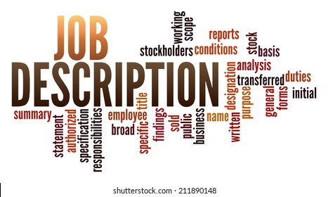 Job Description In Word Collage