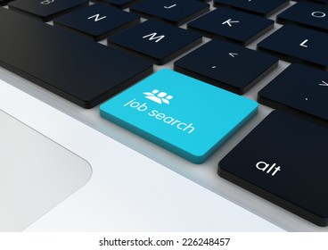 Job Search Button On A Keyboard