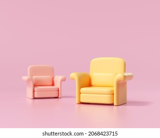 Job Vacancy and Hiring concept. Empty armchair for job advertisement, job offer background. 3d render illustration - Powered by Shutterstock