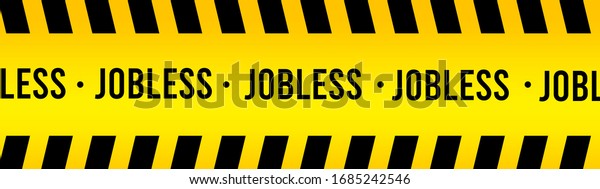 Jobless Abstract Warning Sign Background Backdrop Stock Illustration ...
