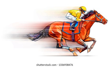 競争馬 のイラスト素材 画像 ベクター画像 Shutterstock