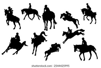 jockeys horse riders dressege bundle - Powered by Shutterstock